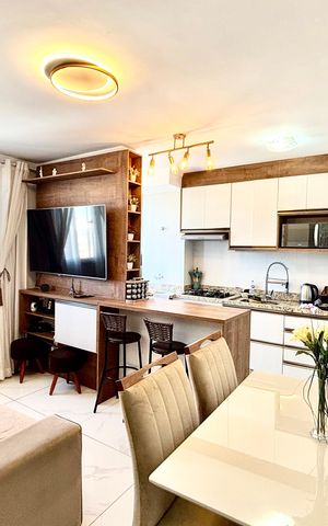 Apartamento para alugar com 43m², 2 quartos e 1 vaga Apartamento para alugar com 43m², 2 quartos e 1 vagaSala de jantar