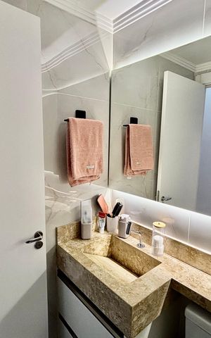 Apartamento para alugar com 43m², 2 quartos e 1 vaga Apartamento para alugar com 43m², 2 quartos e 1 vagaBanheiro 1