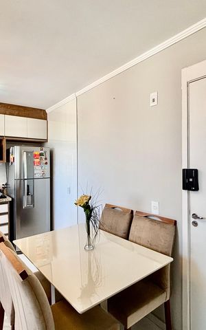 Apartamento para alugar com 43m², 2 quartos e 1 vaga Apartamento para alugar com 43m², 2 quartos e 1 vagaSala de jantar