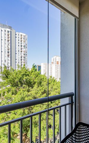 Apartamento para alugar com 27m², 1 quarto e sem vaga Apartamento para alugar com 27m², 1 quarto e sem vagaVaranda