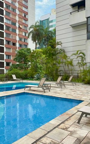Studio para alugar com 30m², 1 quarto e 1 vaga Studio para alugar com 30m², 1 quarto e 1 vagaPiscina