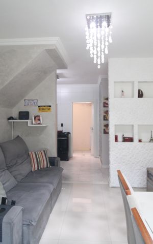 Casa de condomínio para alugar com 78m², 2 quartos e 2 vagasSala