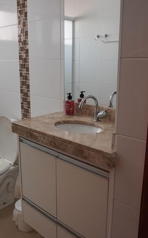 Apartamento para alugar com 82m², 3 quartos e 2 vagasBanheiro Social