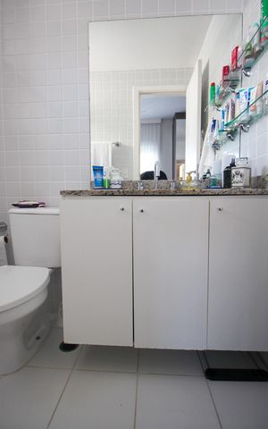 Apartamento à venda com 107m², 3 quartos e 2 vagasBanheiro da Suíte