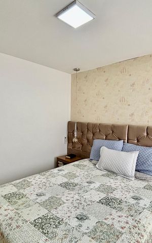 Apartamento à venda com 65m², 3 quartos e 1 vagaQuarto 2