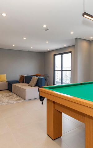 Apartamento à venda com 30m², 1 quarto e sem vaga Apartamento à venda com 30m², 1 quarto e sem vagaSalão de Jogos