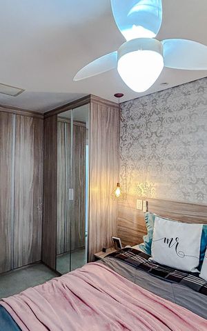 Apartamento para alugar com 68m², 2 quartos e 1 vagaQuarto 2 - Suíte
