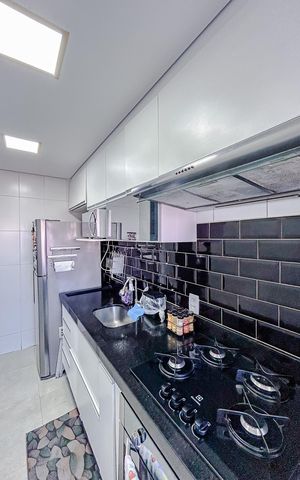 Apartamento para alugar com 68m², 2 quartos e 1 vagaCozinha e Área de Serviço