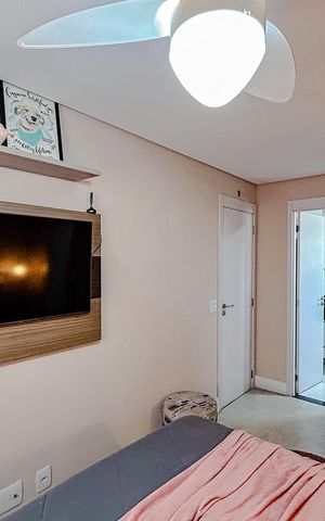 Apartamento para alugar com 68m², 2 quartos e 1 vagaQuarto 2 - Suíte