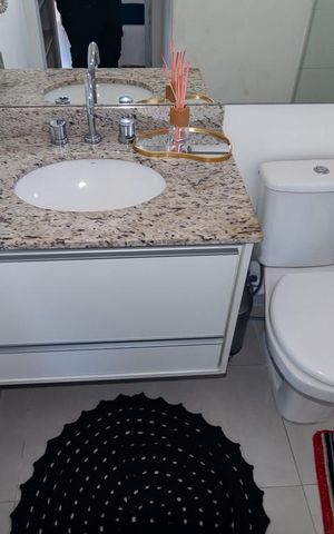 Studio para alugar com 58m², 1 quarto e 1 vaga Studio para alugar com 58m², 1 quarto e 1 vagaBanheiro