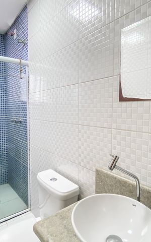 Casa para alugar com 90m², 2 quartos e 1 vaga Casa para alugar com 90m², 2 quartos e 1 vagaBanheiro