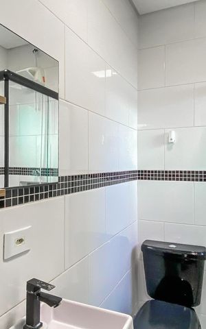 Casa para alugar com 90m², 2 quartos e 1 vaga Casa para alugar com 90m², 2 quartos e 1 vagaBanheiro da Suíte