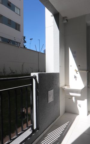Apartamento para alugar com 42m², 2 quartos e sem vaga Apartamento para alugar com 42m², 2 quartos e sem vagaVaranda da Sala/cozinha