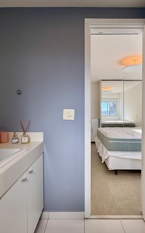 Apartamento à venda com 67m², 1 quarto e 1 vaga Apartamento à venda com 67m², 1 quarto e 1 vagaBanheiro Suíte