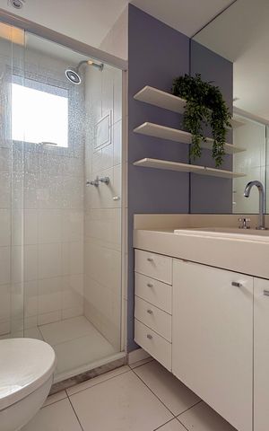 Apartamento à venda com 67m², 1 quarto e 1 vaga Apartamento à venda com 67m², 1 quarto e 1 vagaBanheiro Suíte