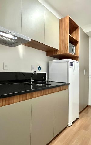 Studio para alugar com 30m², 1 quarto e 1 vaga Studio para alugar com 30m², 1 quarto e 1 vagaCozinha