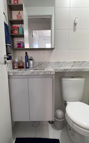 Apartamento para alugar com 33m², 2 quartos e sem vaga Apartamento para alugar com 33m², 2 quartos e sem vagaBanheiro