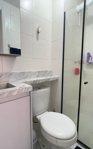 Apartamento para alugar com 33m², 2 quartos e sem vaga Apartamento para alugar com 33m², 2 quartos e sem vagaBanheiro