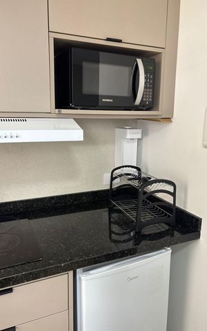 Studio à venda com 17m², 1 quarto e sem vagaDetalhe da cozinha