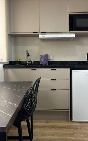 Studio à venda com 17m², 1 quarto e sem vagaCozinha - Armários
