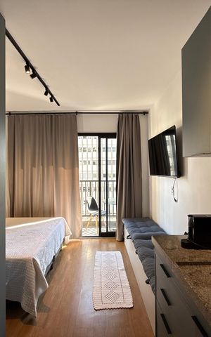 Studio à venda com 22m², 1 quarto e sem vaga