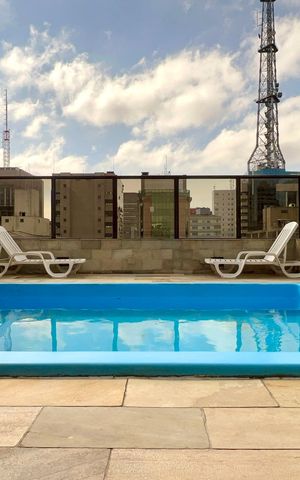 Apartamento à venda com 40m², 1 quarto e 1 vagaPiscina