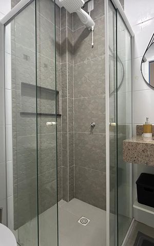 Apartamento para alugar com 60m², 1 quarto e 1 vaga Apartamento para alugar com 60m², 1 quarto e 1 vagaBanheiro social