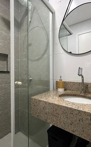 Apartamento para alugar com 60m², 1 quarto e 1 vaga Apartamento para alugar com 60m², 1 quarto e 1 vagaBanheiro suíte