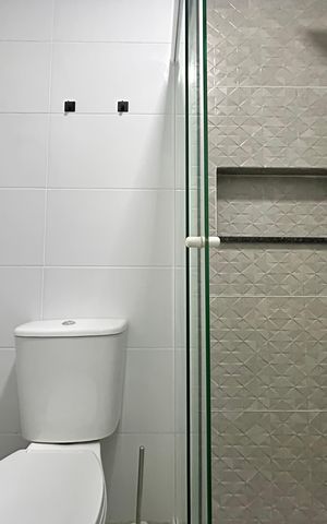 Apartamento para alugar com 60m², 1 quarto e 1 vaga Apartamento para alugar com 60m², 1 quarto e 1 vagaBanheiro Social