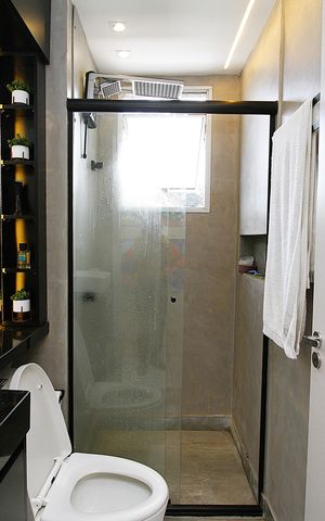 Apartamento à venda com 55m², 2 quartos e 1 vagaBanheiro Social