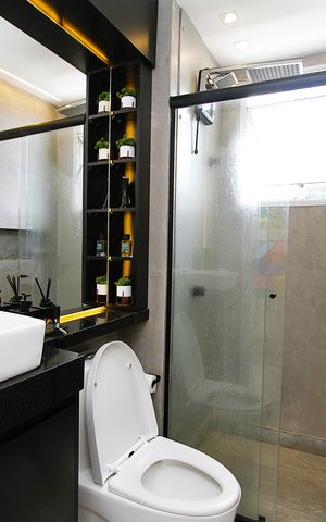 Apartamento à venda com 55m², 2 quartos e 1 vagaBanheiro Social