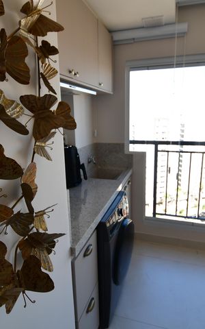 Apartamento para alugar com 80m², 3 quartos e 2 vagasÁrea de Serviço