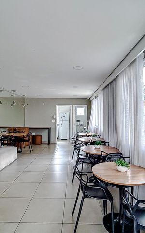 Apartamento à venda com 34m², 2 quartos e sem vagaÁrea comum