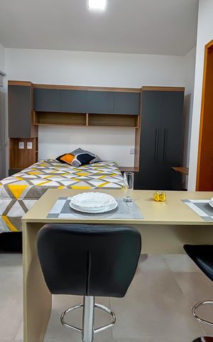 Apartamento para alugar com 24m², 1 quarto e sem vaga