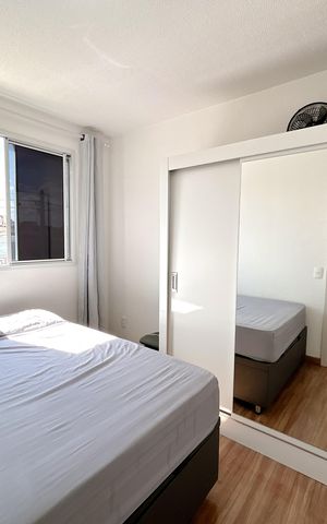 Apartamento à venda com 45m², 1 quarto e 1 vagaQuarto