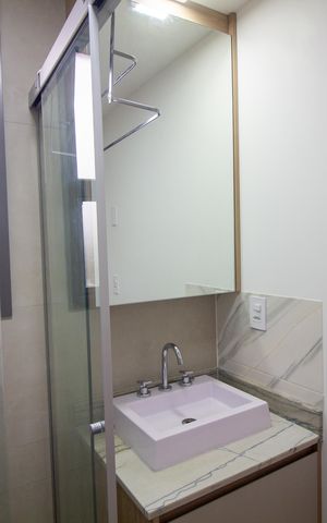 Studio para alugar com 22m², 1 quarto e sem vaga Studio para alugar com 22m², 1 quarto e sem vagaBanheiro