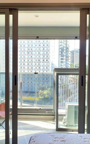 Studio para alugar com 25m², 1 quarto e sem vaga Studio para alugar com 25m², 1 quarto e sem vagaVaranda