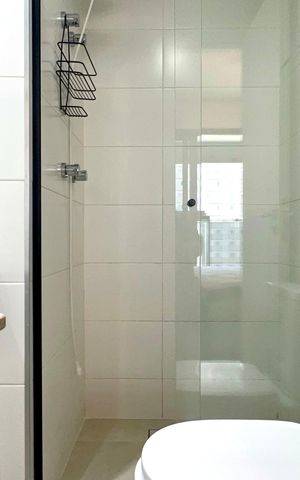 Studio para alugar com 25m², 1 quarto e sem vaga Studio para alugar com 25m², 1 quarto e sem vagaBanheiro