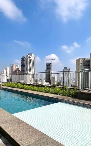 Studio para alugar com 25m², 1 quarto e sem vaga Studio para alugar com 25m², 1 quarto e sem vagaPiscina