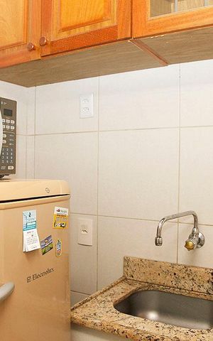 Studio à venda com 38m², 1 quarto e sem vagaCozinha