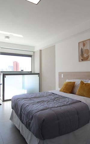 Studio à venda com 26m², 1 quarto e sem vagaSala/Quarto