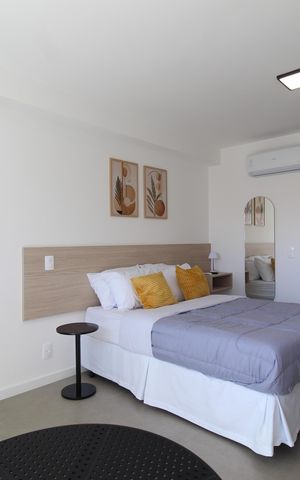 Studio à venda com 26m², 1 quarto e sem vagaSala/Quarto