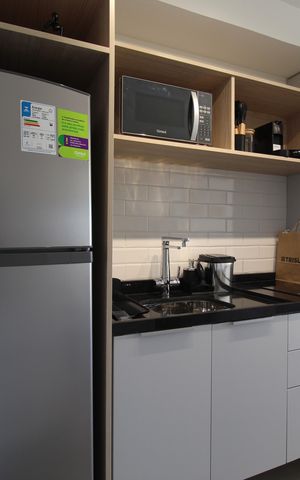 Studio à venda com 26m², 1 quarto e sem vagaCozinha