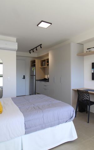 Studio à venda com 26m², 1 quarto e sem vagaSala/Quarto