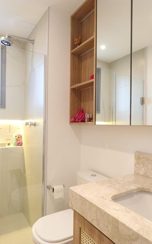 Apartamento à venda com 149m², 3 quartos e 2 vagasBanheiro da Suíte 1