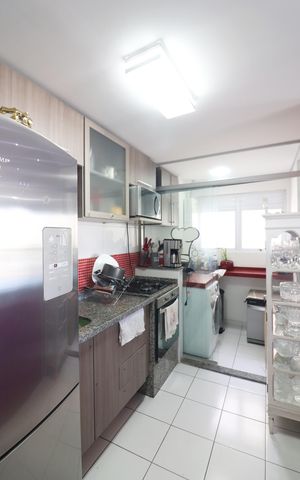 Apartamento para alugar com 59m², 3 quartos e 1 vagaCozinha e Área de Serviço