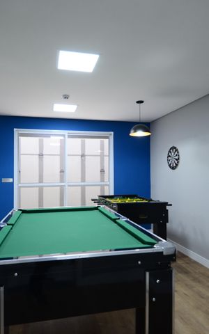 Studio à venda com 25m², 1 quarto e sem vagaSalão de jogos
