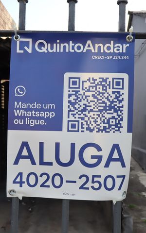 Casa para alugar com 80m², 2 quartos e 1 vagaPlaca