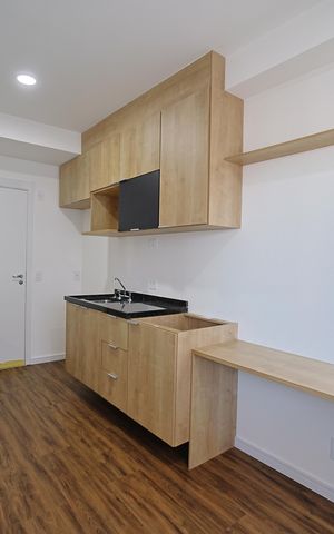 Apartamento para alugar com 28m², 1 quarto e sem vagaSala/Cozinha e Área de Serviço