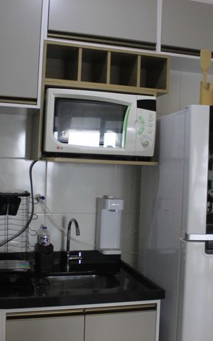 Apartamento à venda com 57m², 2 quartos e 1 vagaCozinha 